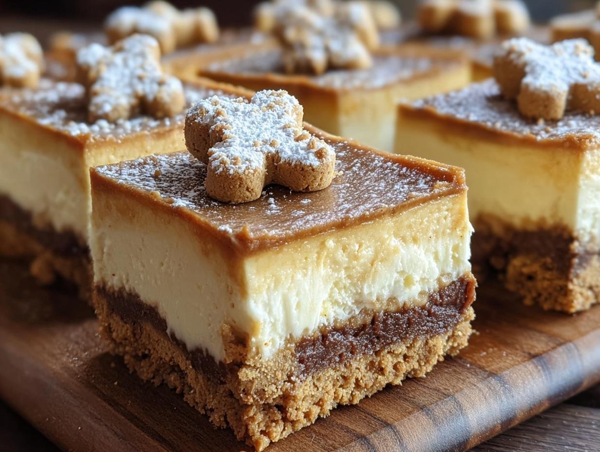 Heerlijke speculaas cheesecake bars recept - Bake Gingerbread Cheesecake Bars - main visual representation