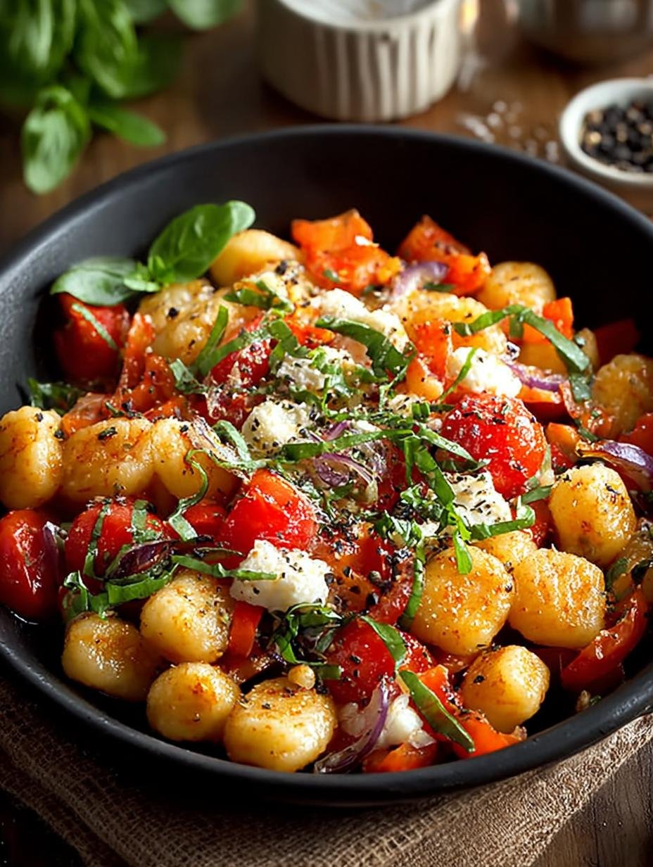 Geweldige Bunte Gnocchi Gemuse Pfanne in 1 Pan! - Bunte Gnocchi Gemuse Pfanne - additional detail