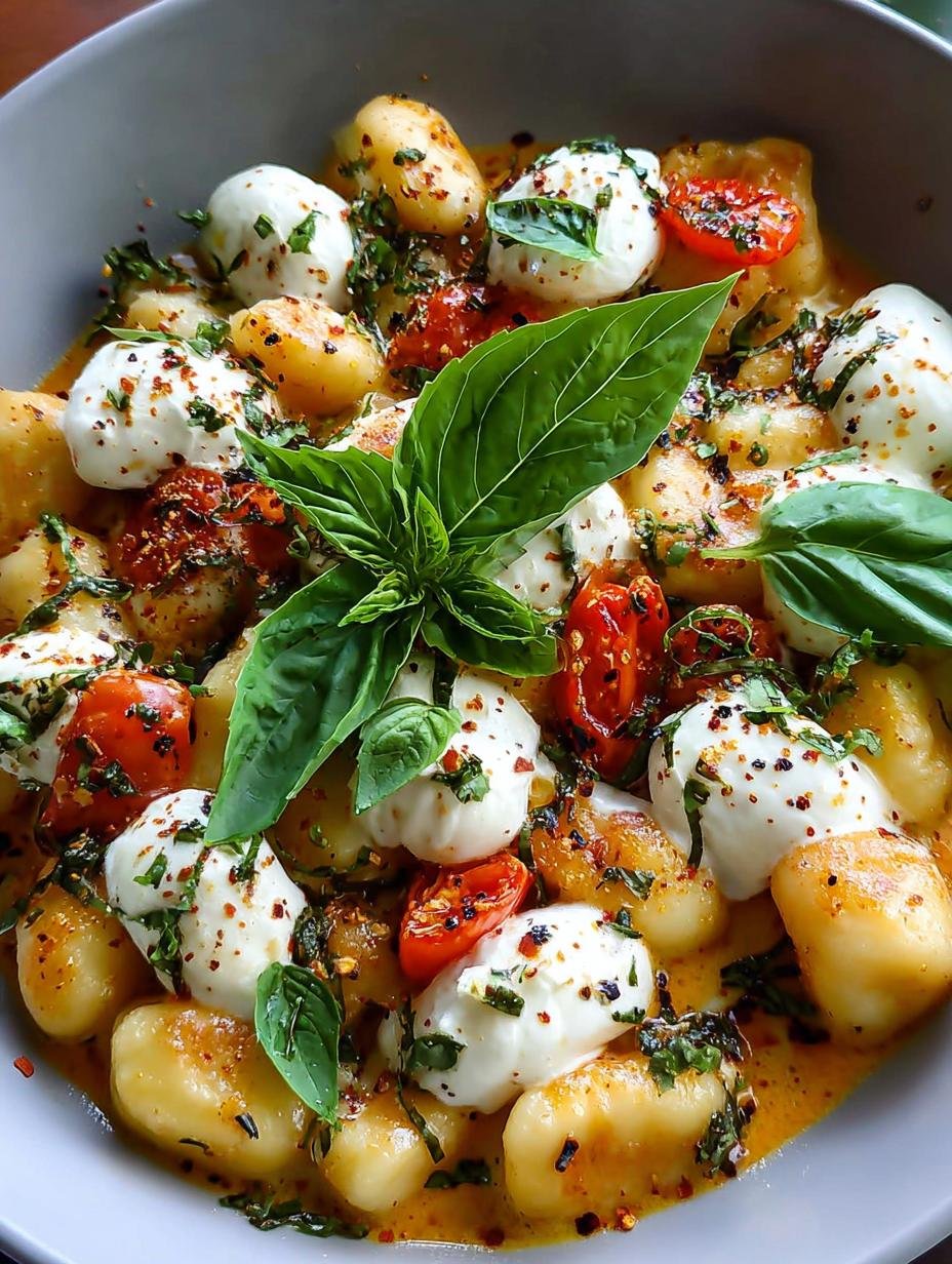 Verrukkelijke Burrata Gnocchi Met Basilicum in 7 Stappen - Burrata Gnocchi Mit Basilikum - main visual representation