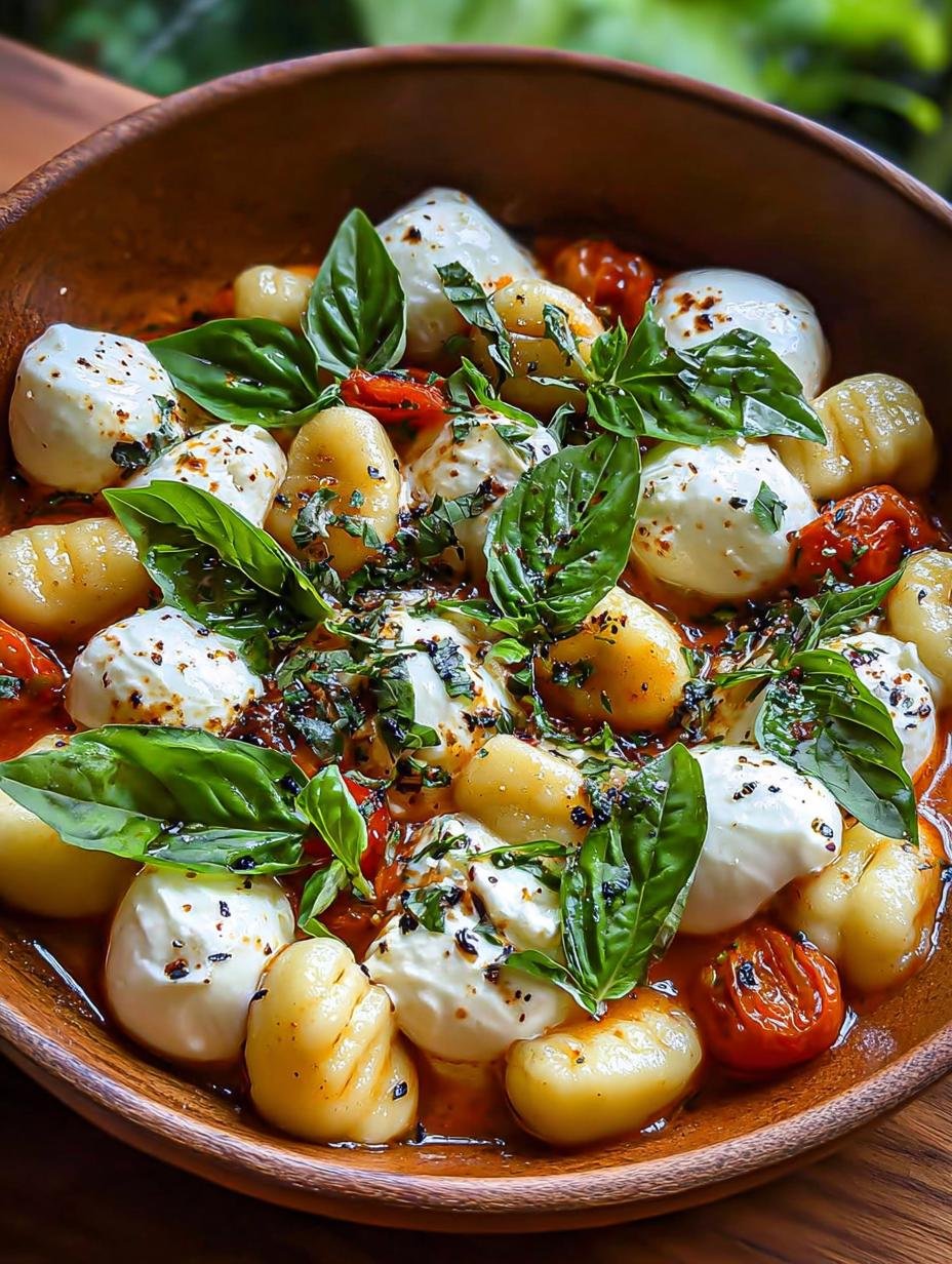 Burrata Gnocchi Mit Basilikum