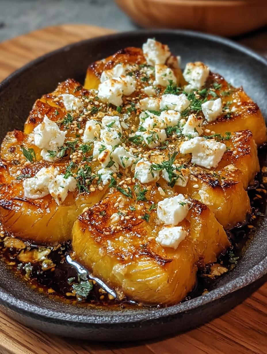 Gebackener Hokkaido Mit Feta