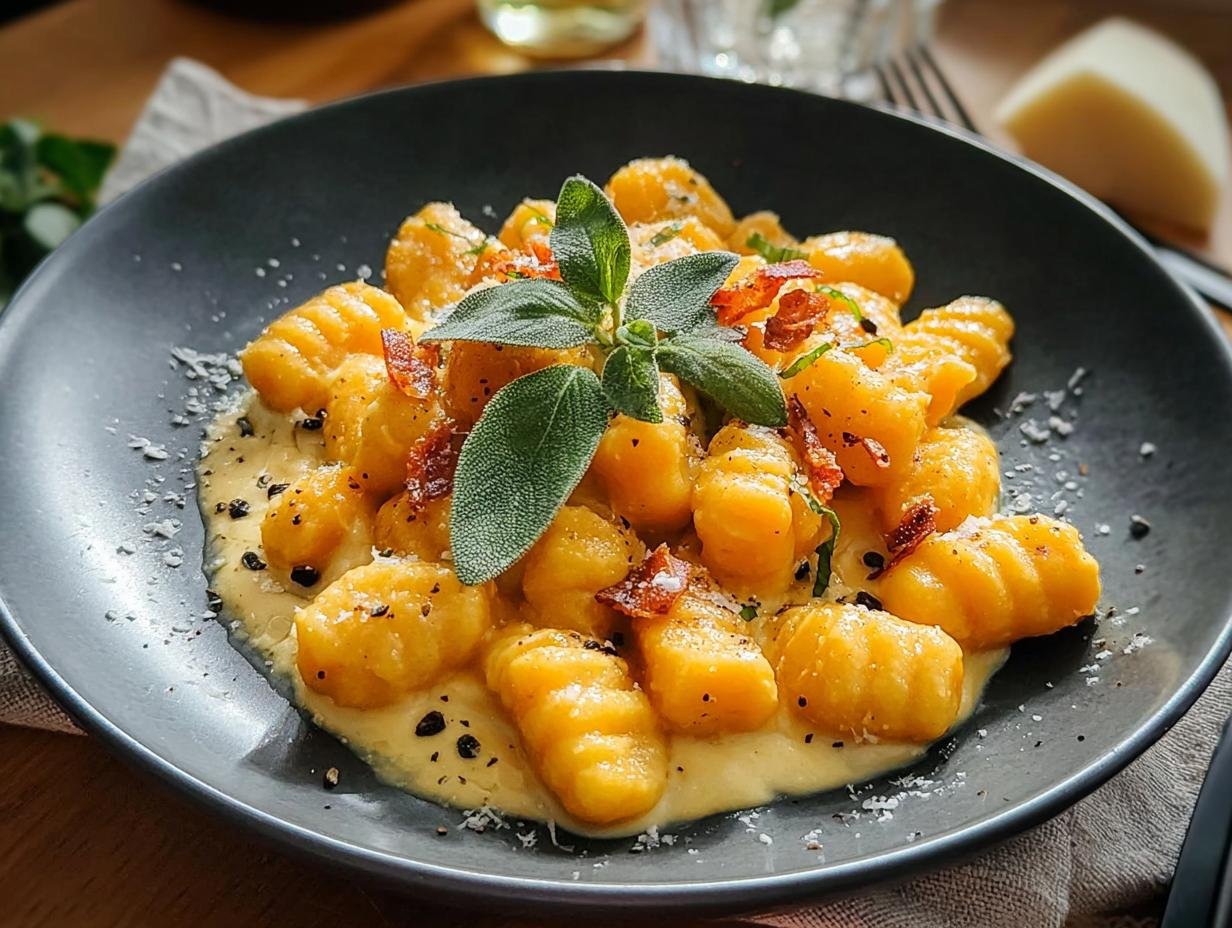 Gnocchi Mit Cremiger Kurbissauce