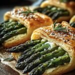 Gruener Spargel Ricotta Blaetterteig