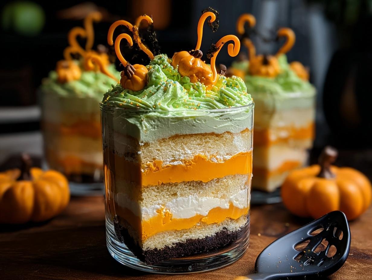 Hexenbrau Halloween Kuchen Gläser: Magisch Lekker! - Hexenbrau Halloween Kuchen Glaeser - main visual representation