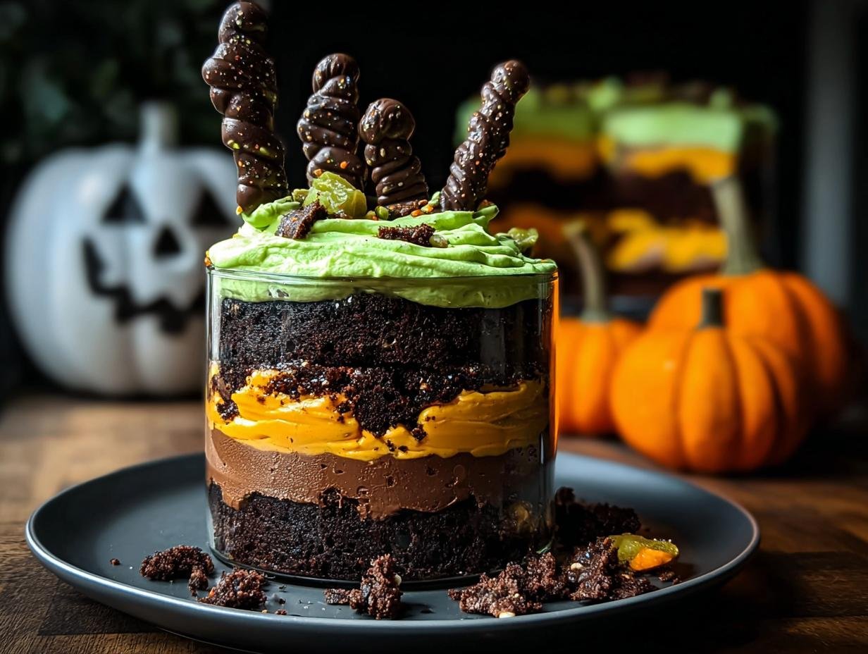 Hexenbrau Halloween Kuchen Gläser: Magisch Lekker! - Hexenbrau Halloween Kuchen Glaeser - additional detail