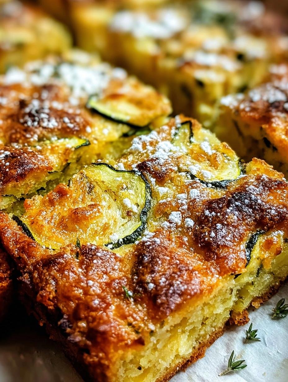 Knuspriger Zucchinikuchen Vom Blech