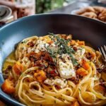 Linguine Potimarron Und Feta