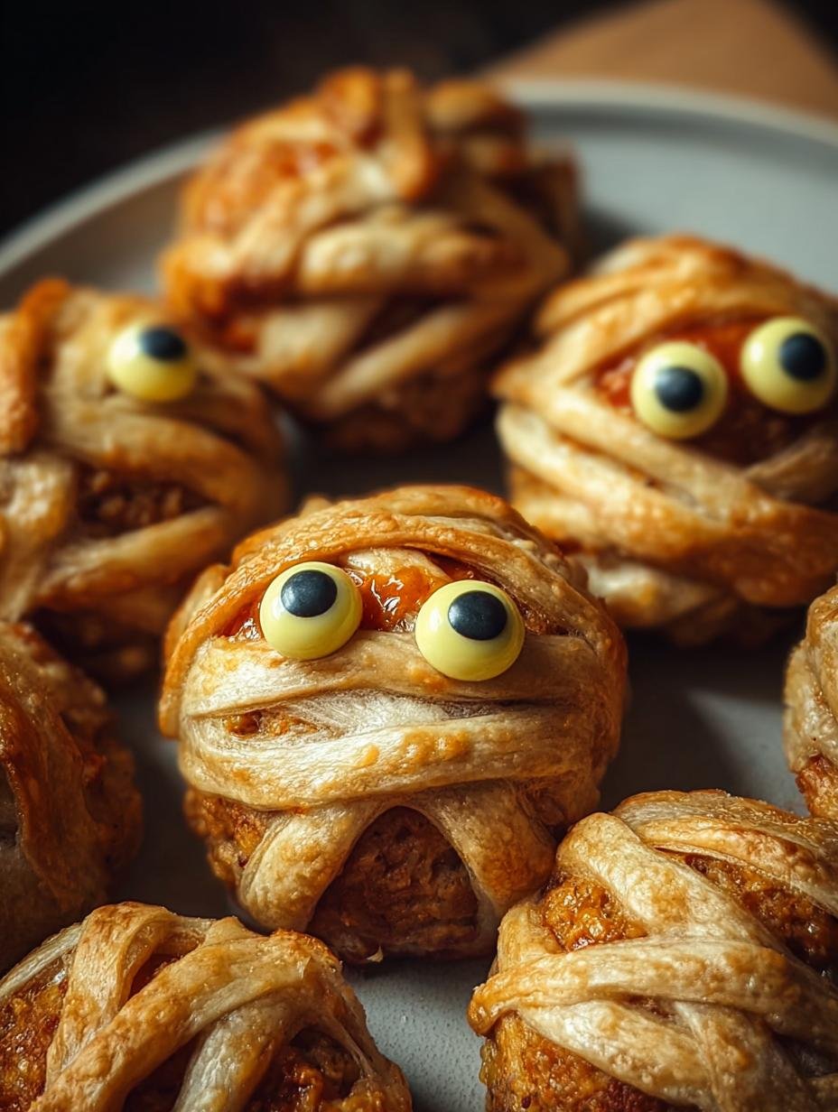 Mumien Hackfleischbällchen: Vrolijke 30 min traktatie - Mumien Hackfleischbaellchen - additional detail