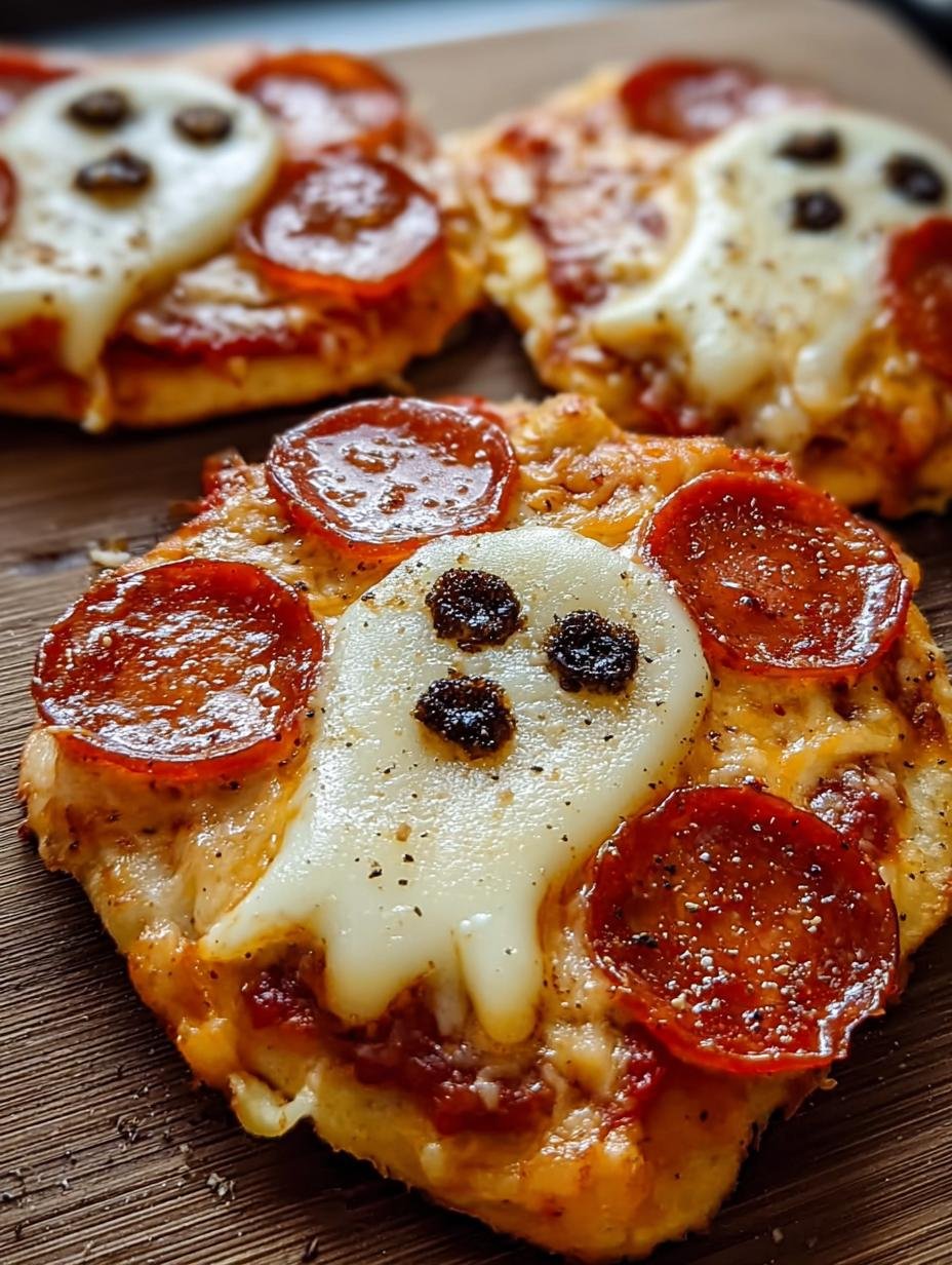 Peasy Mini Halloween Pizza