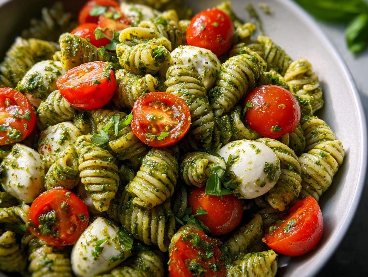 Pesto Nudelsalat Met Tomaten: Heerlijk & Snel - Pesto Nudelsalat Mit Tomaten - main visual representation