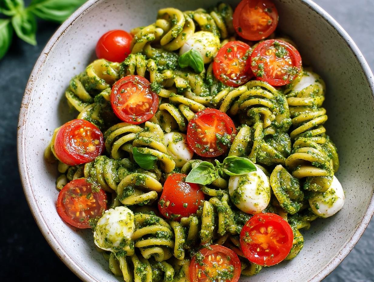 Pesto Nudelsalat Mit Tomaten