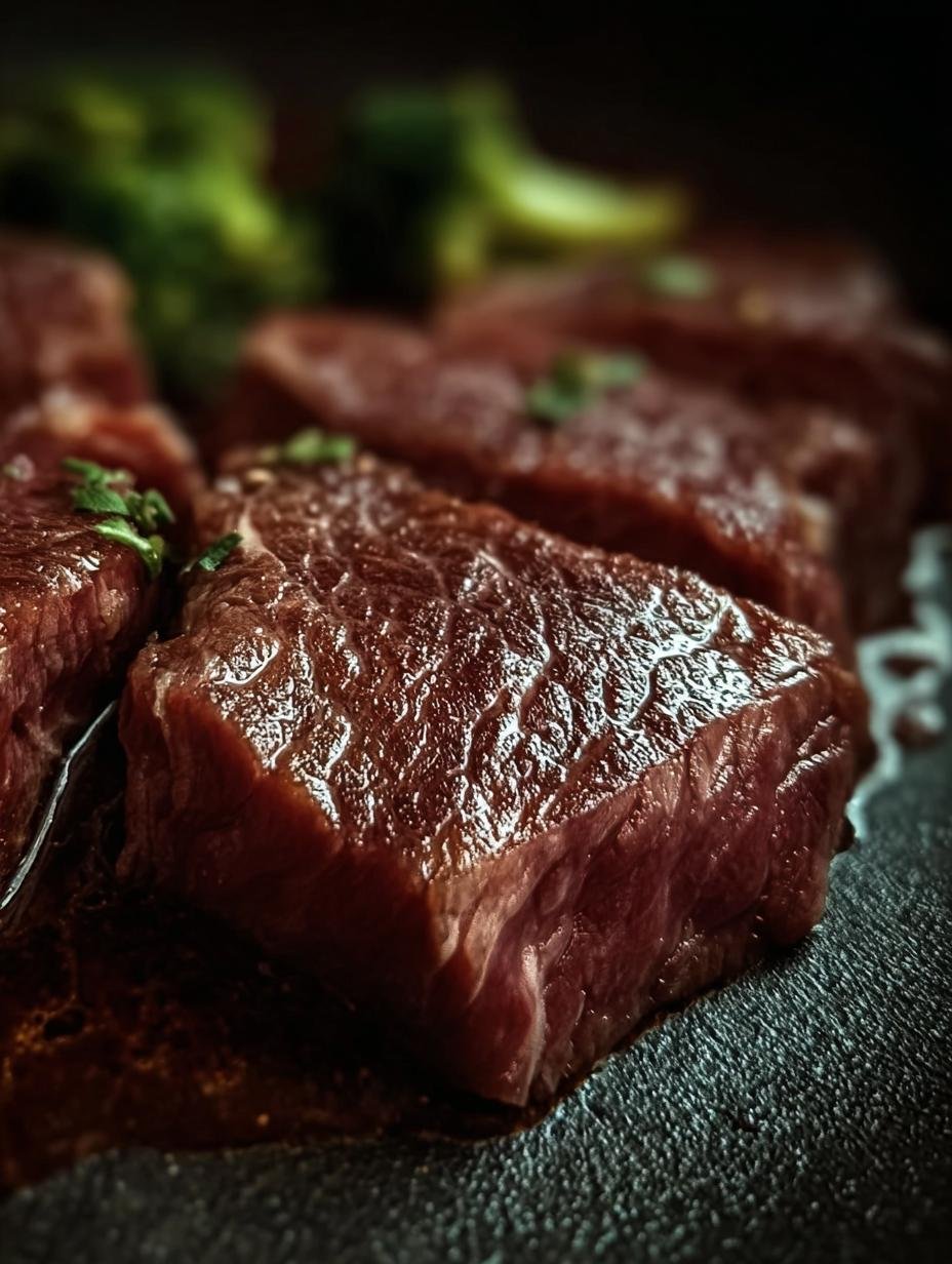 Heerlijke Rindfleisch Und Brokkoli Ein met malse reepjes rundvlees en knapperige broccoli in een rijke saus, geserveerd met rijst.
