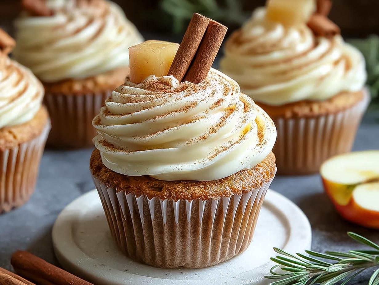 Spiced Apple Cider Cupcakes