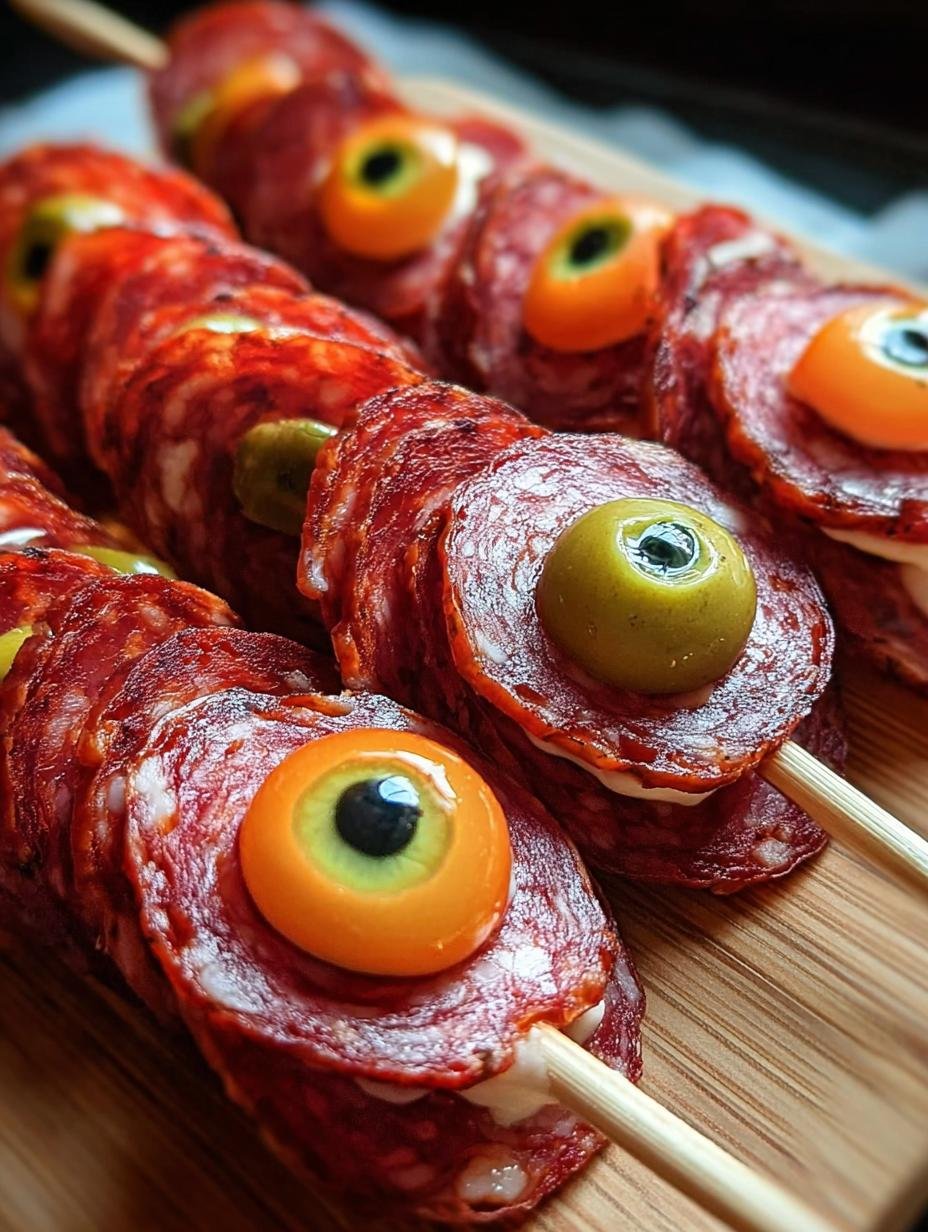 Spiessige Salami Augen