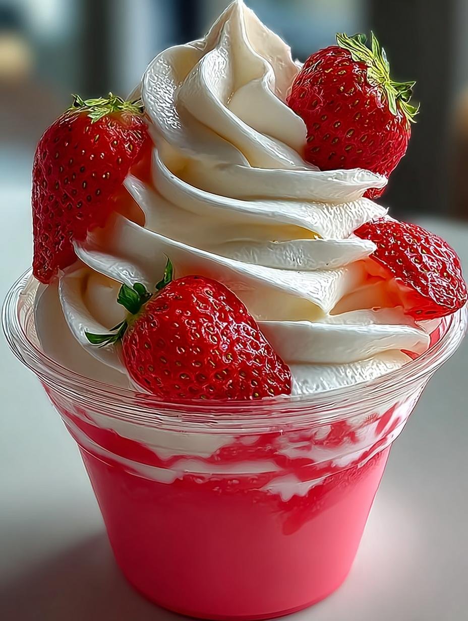 Ongelooflijk Romige Strawberry Dole Whip in 10 minuten - Strawberry Dole Whip - additional detail