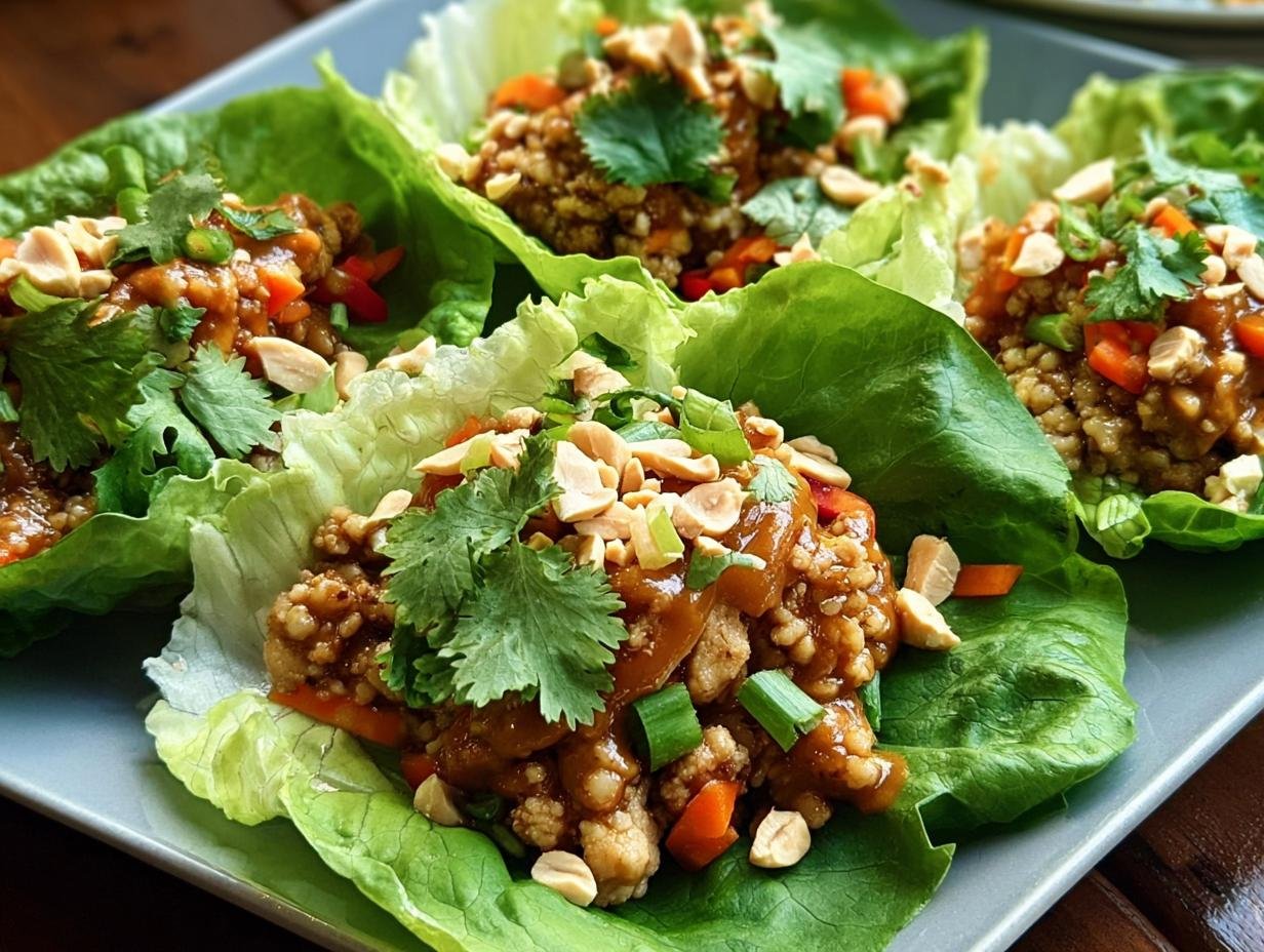Thai Peanut Chicken Lettuce