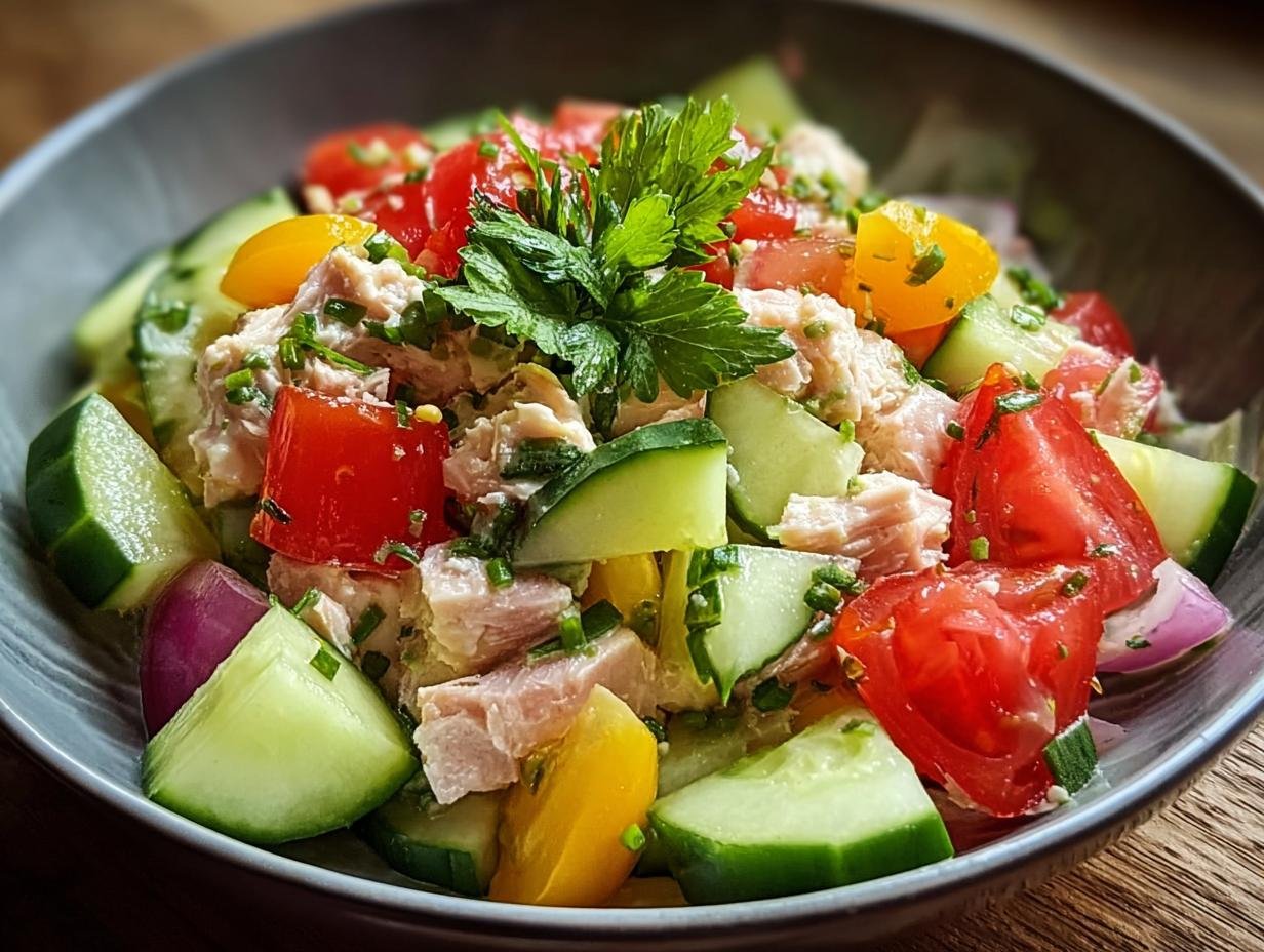 Thunfischsalat Mit Frischem Gemuse