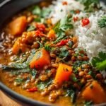 Warmendes Kurbis Linsen Curry