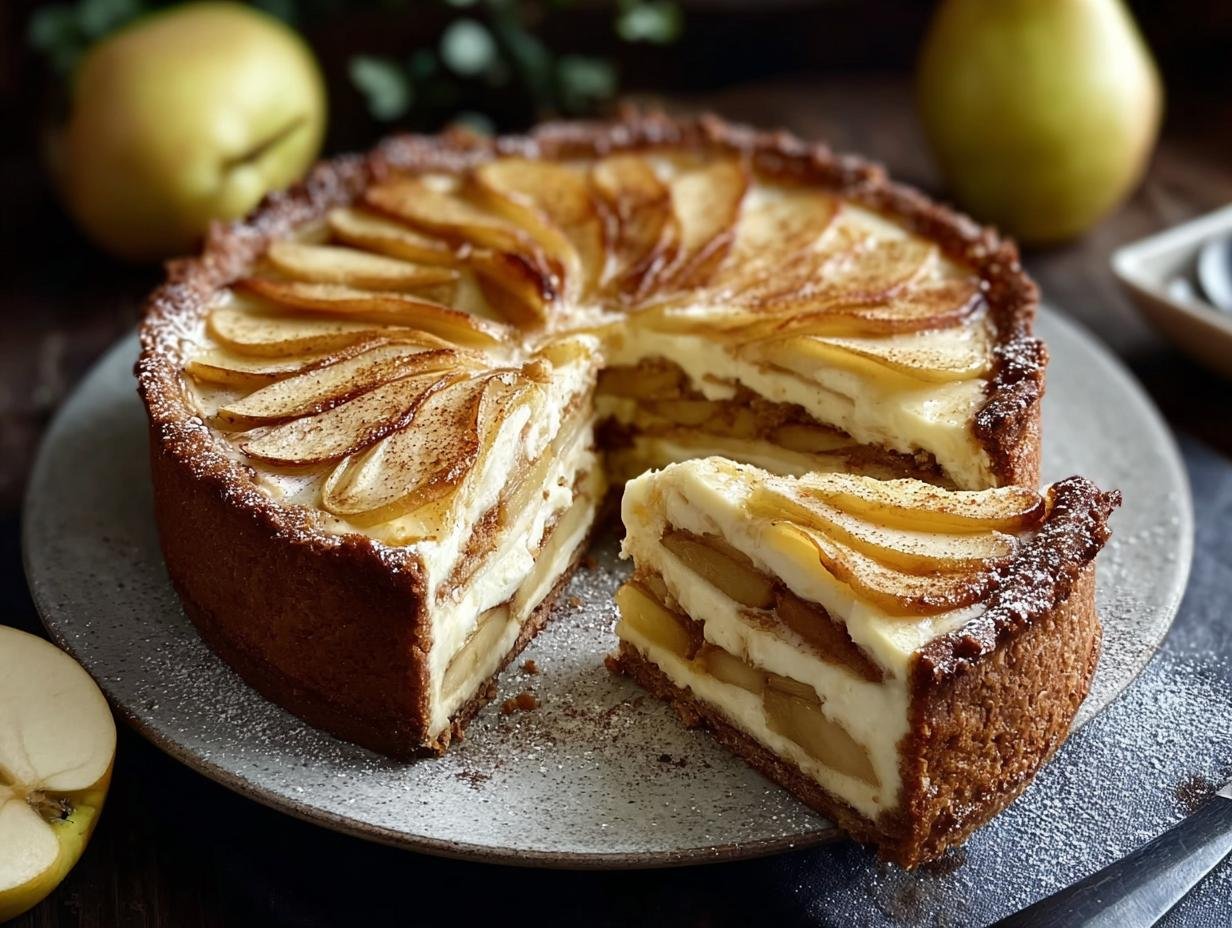 Winterapfel Torte: 1 Ongelooflijk Heerlijke Wintertaart - Winterapfel Torte Ein Unglaubliches - close-up of baked apple slices