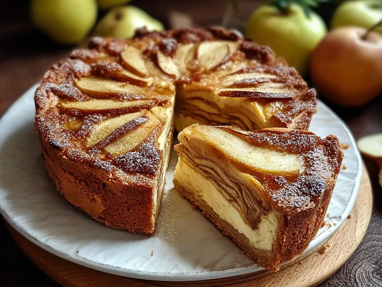 Winterapfel Torte: 1 Ongelooflijk Heerlijke Wintertaart - Winterapfel Torte Ein Unglaubliches - slice of cake with fork