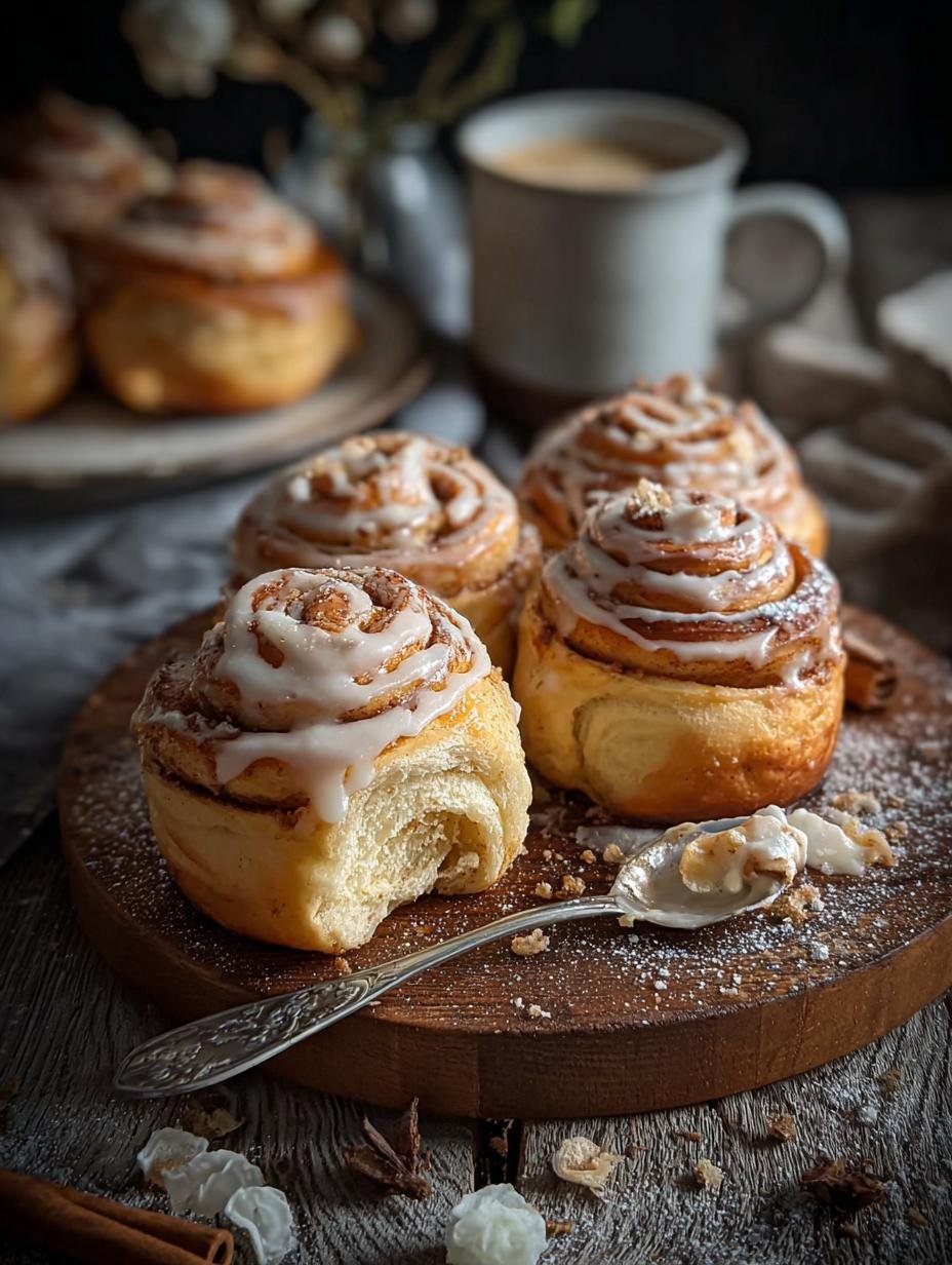 Close-up van Zimtschnecken Unglaublich Ultimatives Recept met gesmolten glazuur