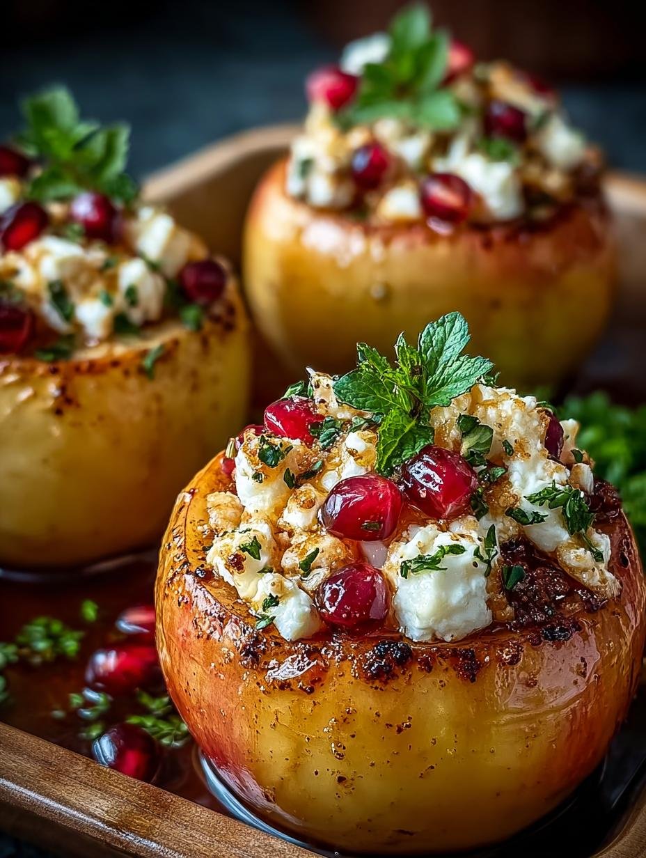 Baked Apples with Feta