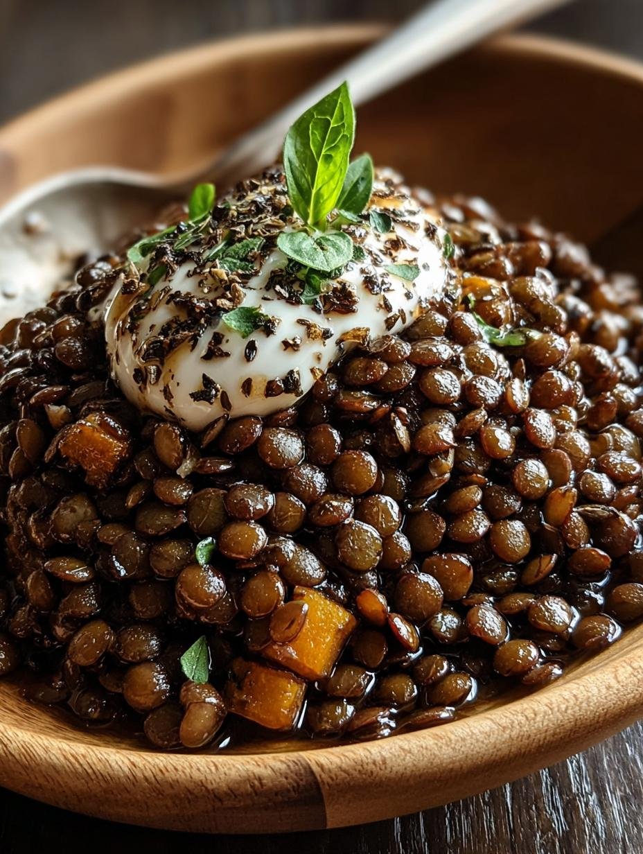 Verrukkelijk Balsamico Linsen Grundrezept met romige burrata en pompoen