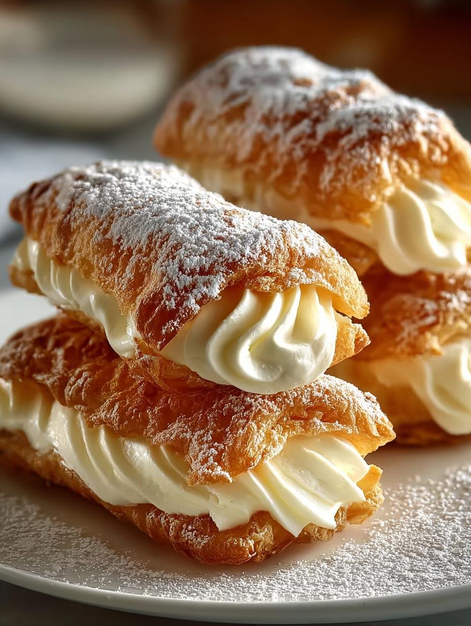 Cannoncini Mit Italienischer Creme