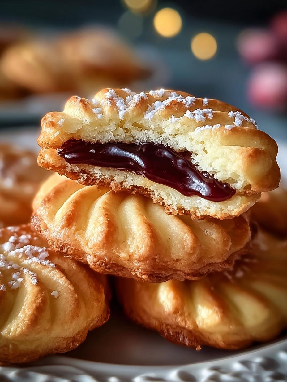 Heerlijke Donauwellen Plätzchen met chocolade en kersenmarmelade, perfect voor de feestdagen