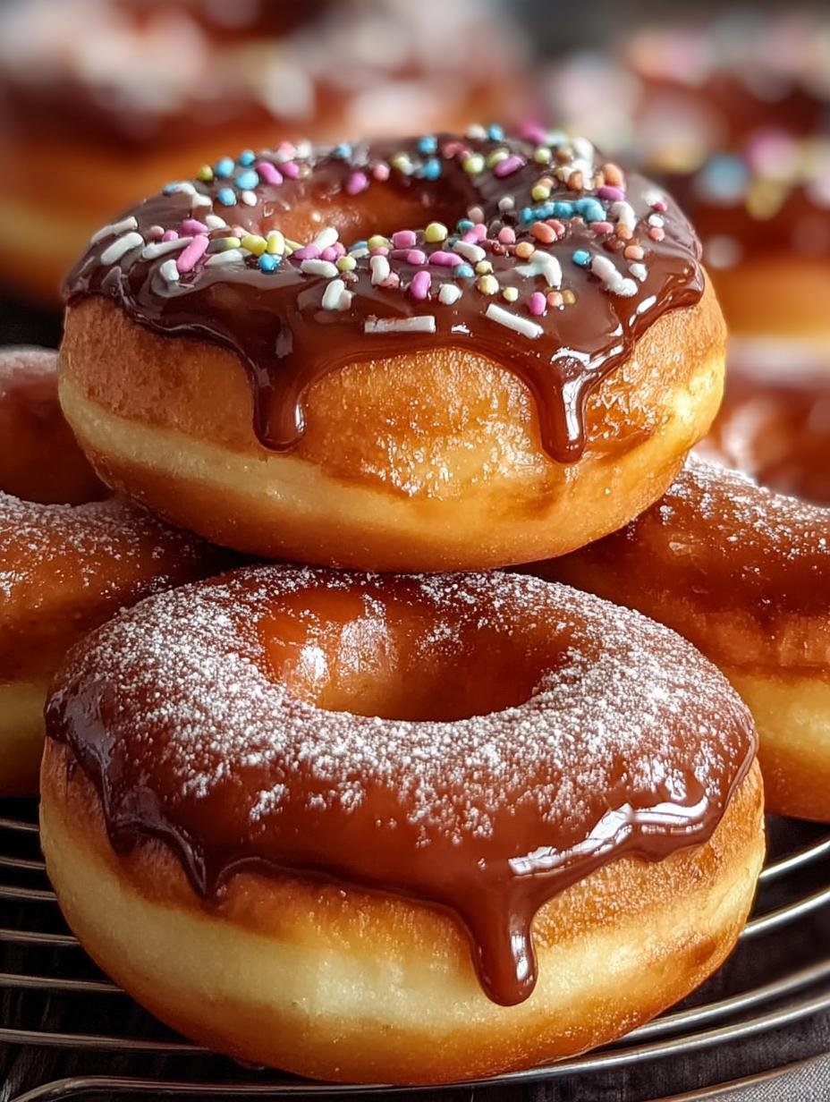 Perfecte Donuts Uit De Heteluchtfriteuse in 7 Stappen - Donuts Aus Der Heisluftfritteuse - close-up van een donut met glazuur