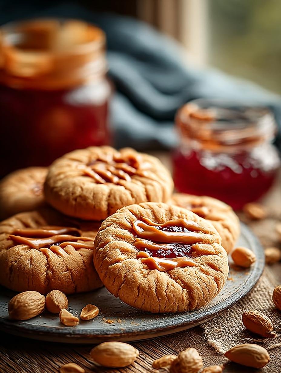 Erdnussbutter Und Marmeladenkekse: 1 fantastisches Rezept - Erdnussbutter Und Marmeladenkekse Ein - main visual representation