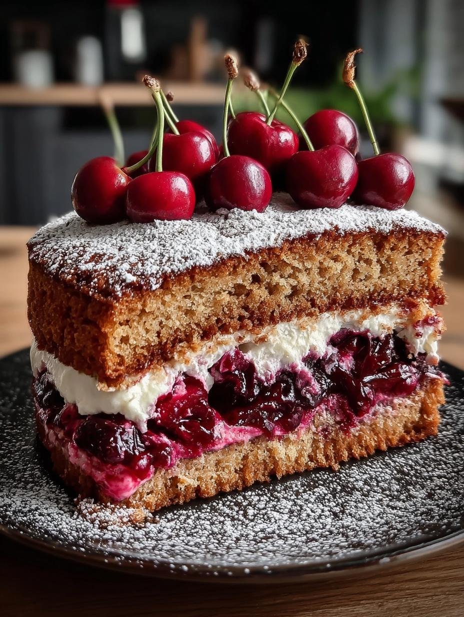 Fruchtige Zimt Kirsch Torte