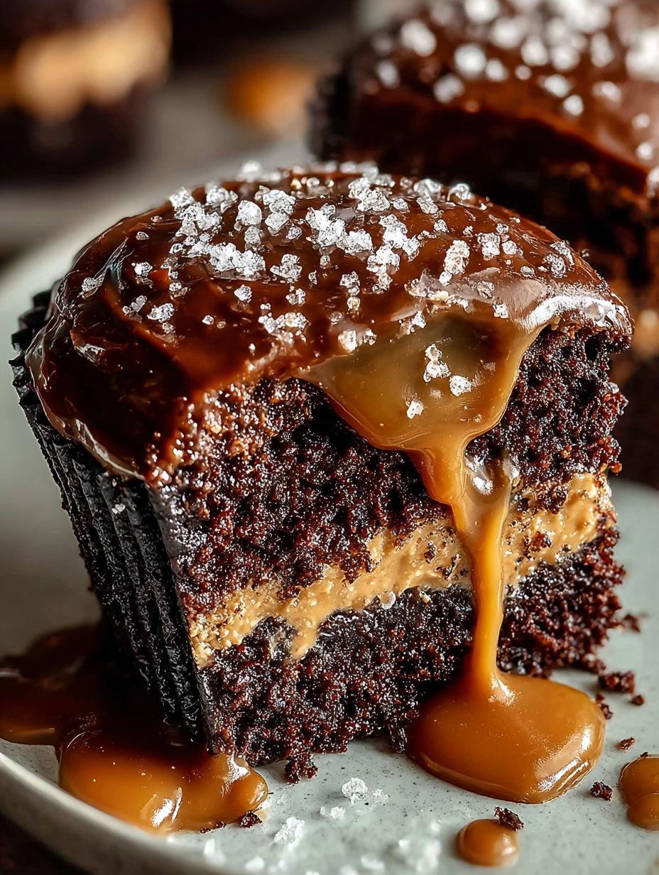 Verrukkelijke Gesalzener Karamell Schokoladen Espresso cake met karamelsaus en zeezout