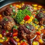 Hackbaellchen Eintopf Mit Paprika