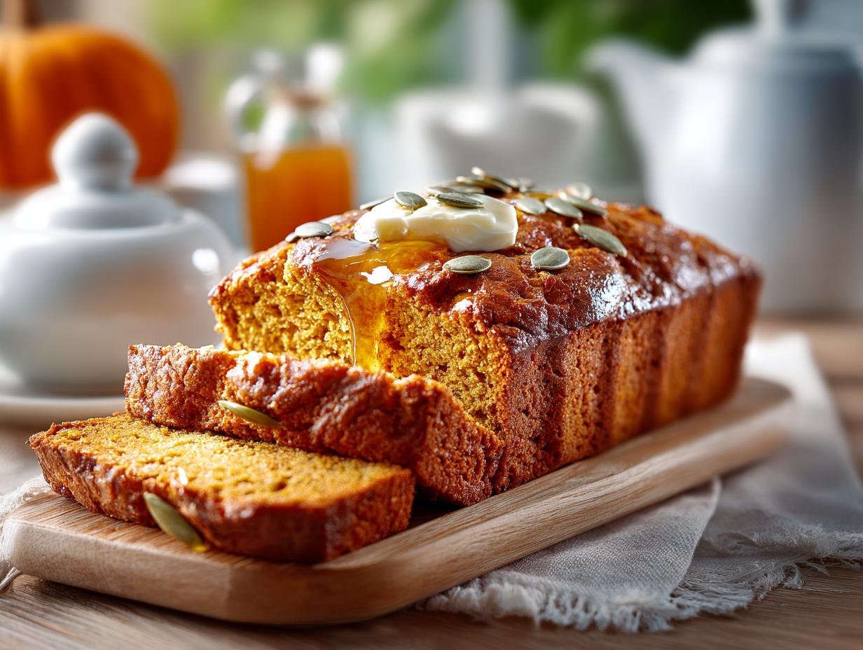 Kuerbisbrot Innen Saftig Und