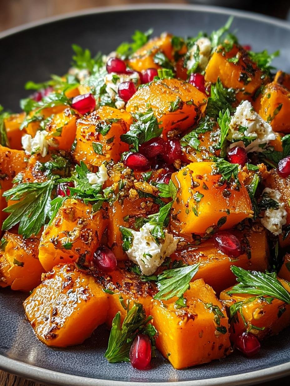 Libanesischer Geroesteter Kuerbissalat