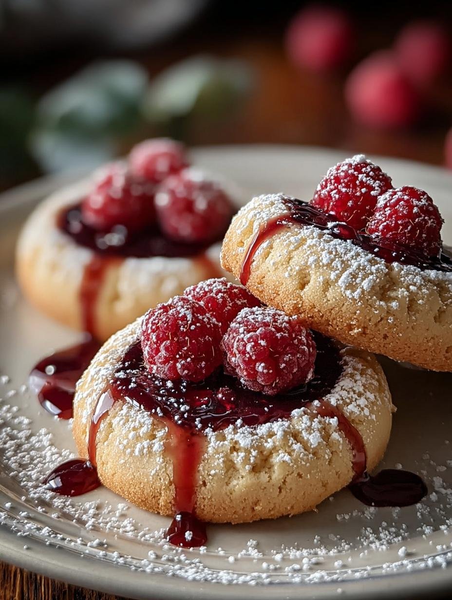 Marzipan Himbeer Platzchen Ein