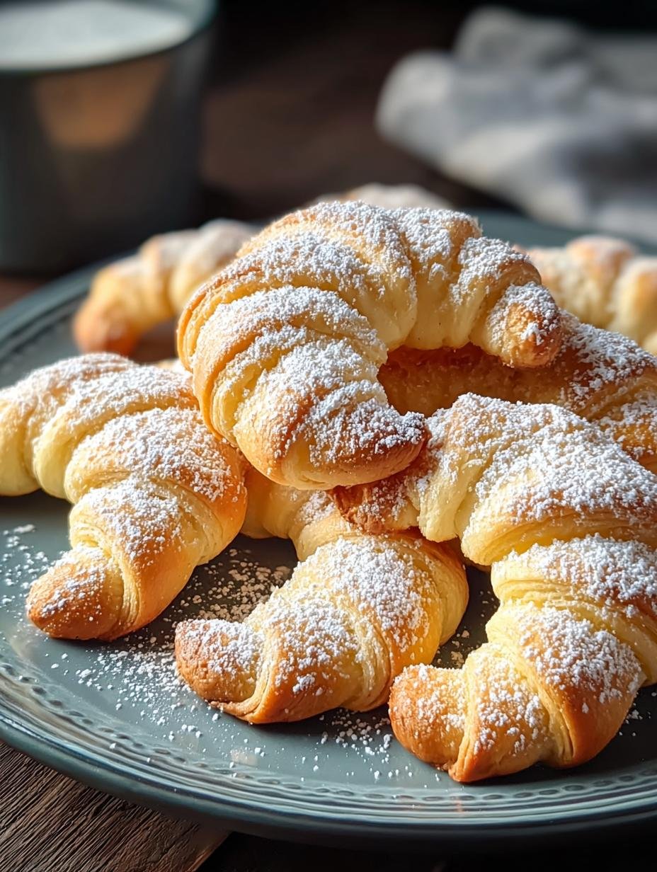 Heerlijke Omas Vanillekipferl Rezept, vers gebakken en bestrooid met poedersuiker, klaar om te serveren.