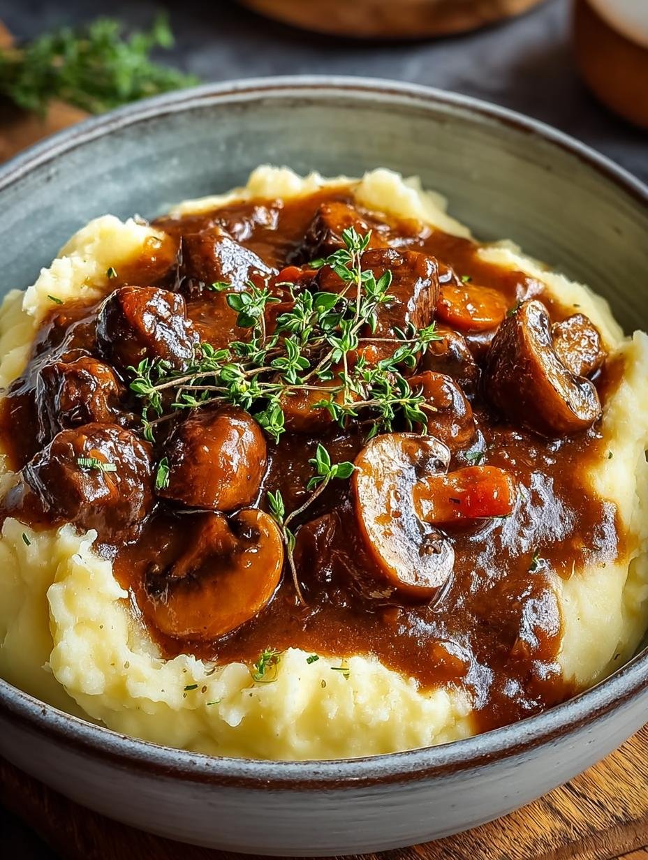 Pilzgulasch Rezept Mit Kartoffelpuree