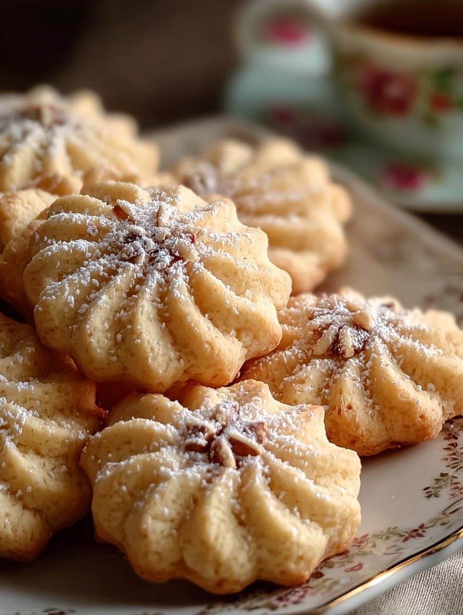 Saftiges Marzipan Spritzgeback Ein