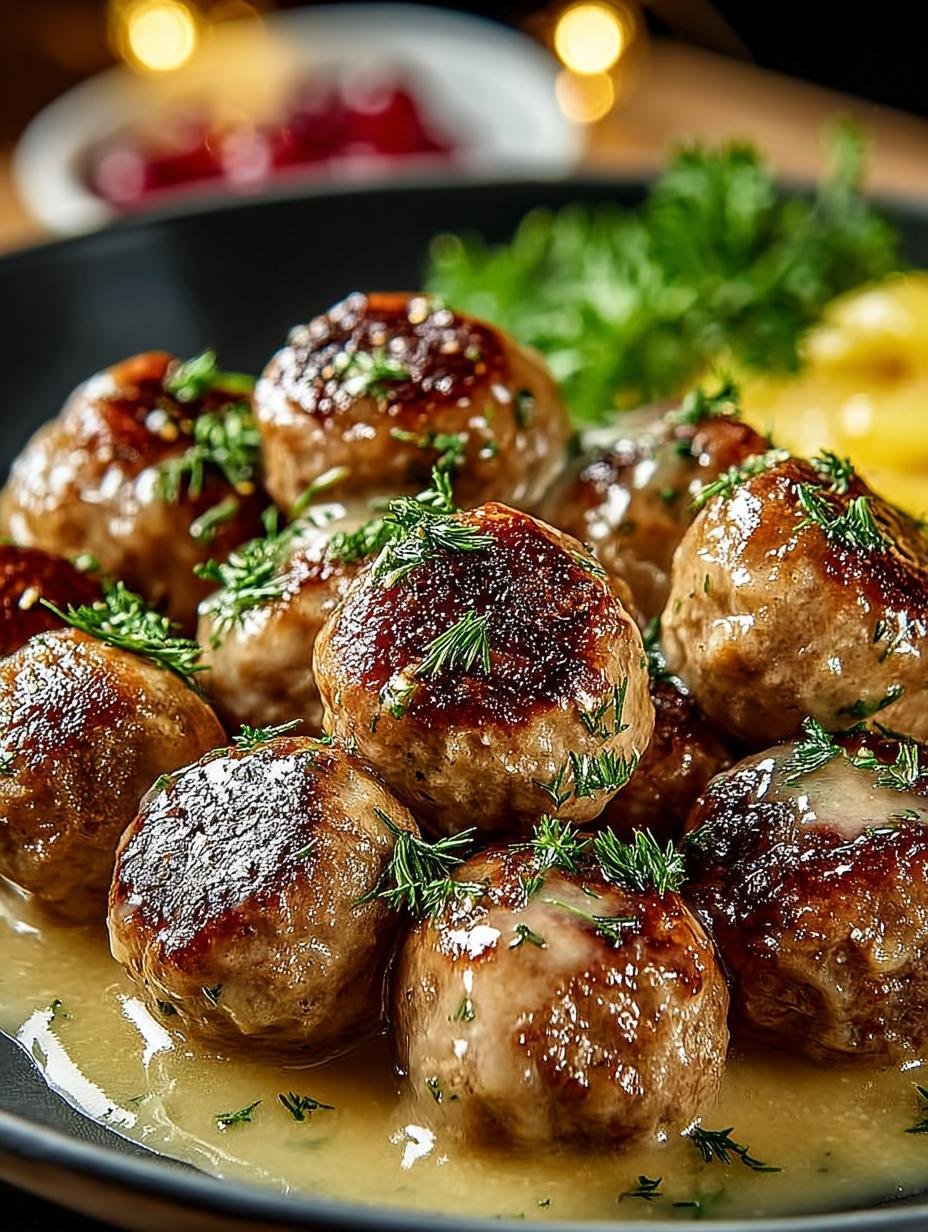 Schwedische Fleischballchen Mit Sose