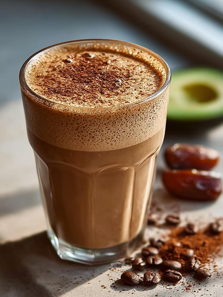 Tahini Dattel Kaffee Smoothie
