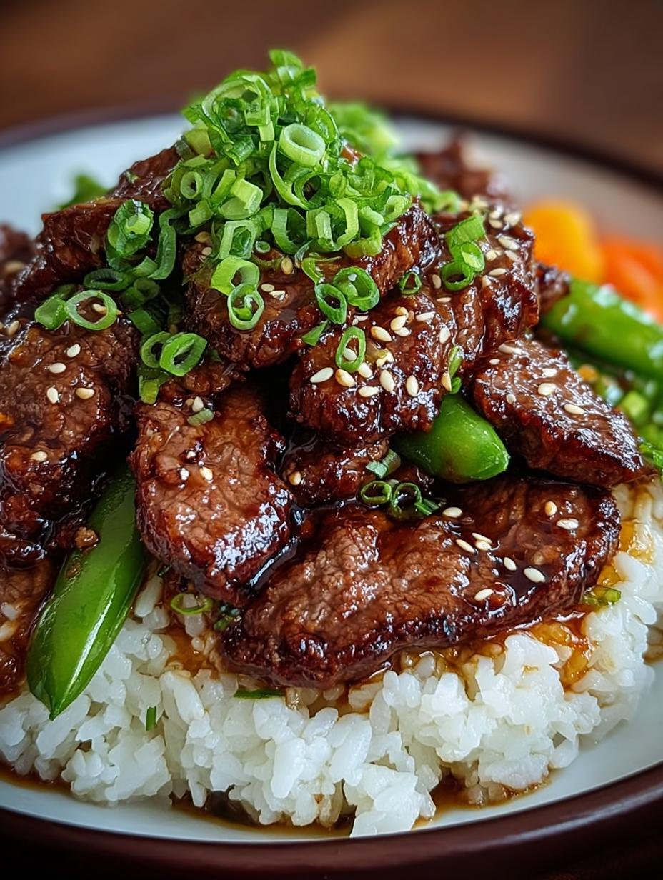Teriyaki Rindfleisch Mit Reis