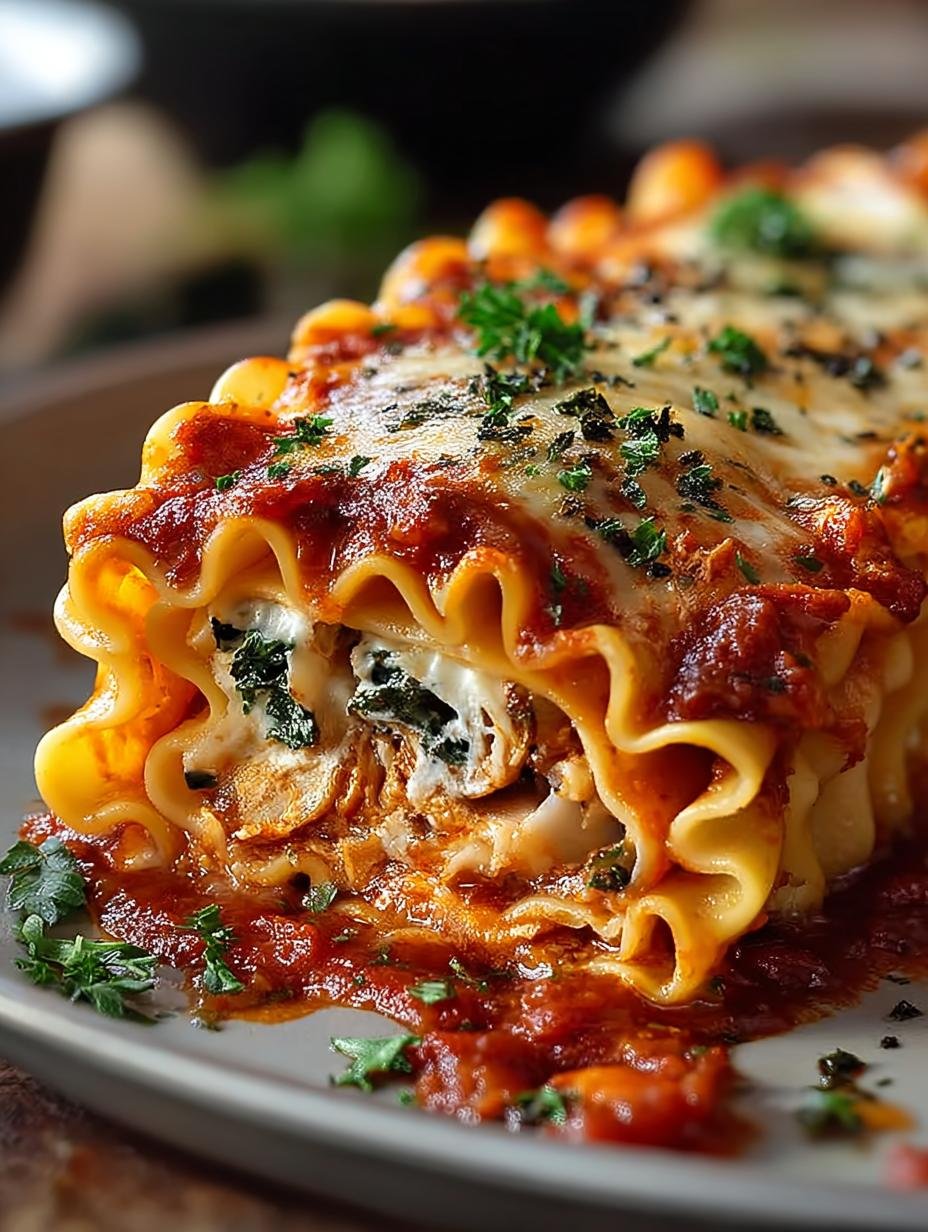 Vegane Lasagne Rollen