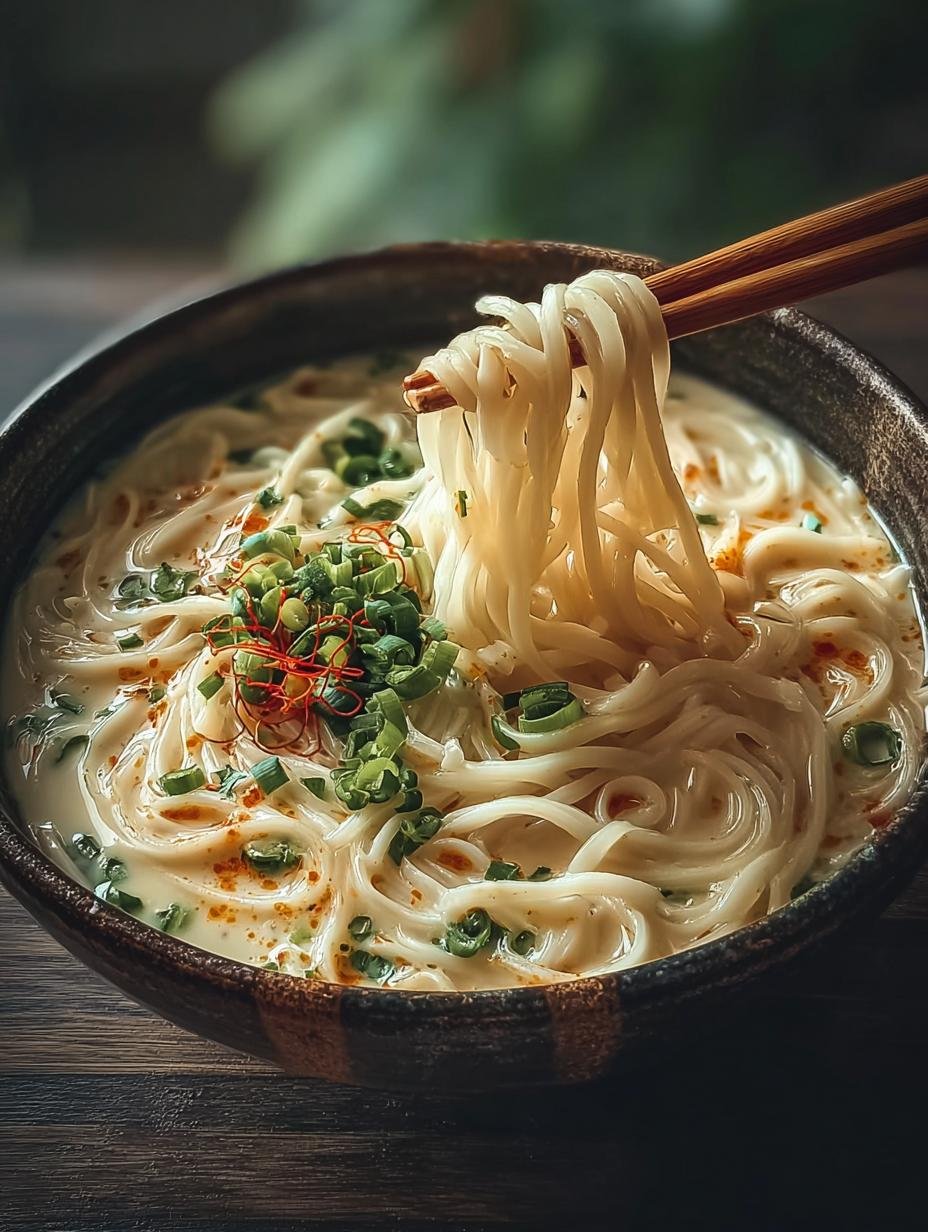 Vegane Somen Nudeln Cremiger