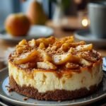 Weihnachtlicher Kaesekuchen Mit Bratapfel