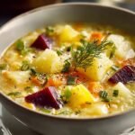 Zitronen Linsen Ruben Chowder