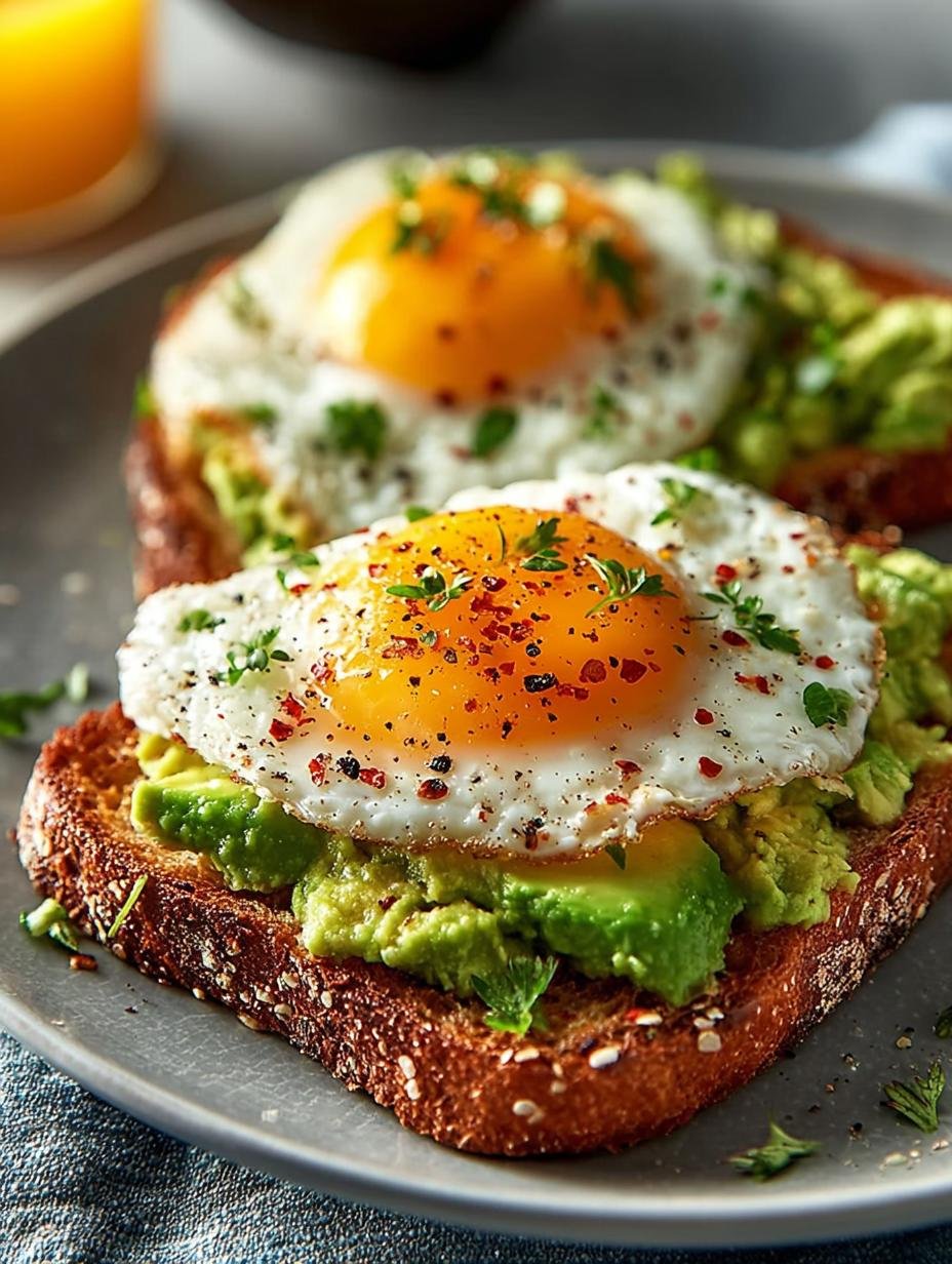 Avocado Toast Mit Ein