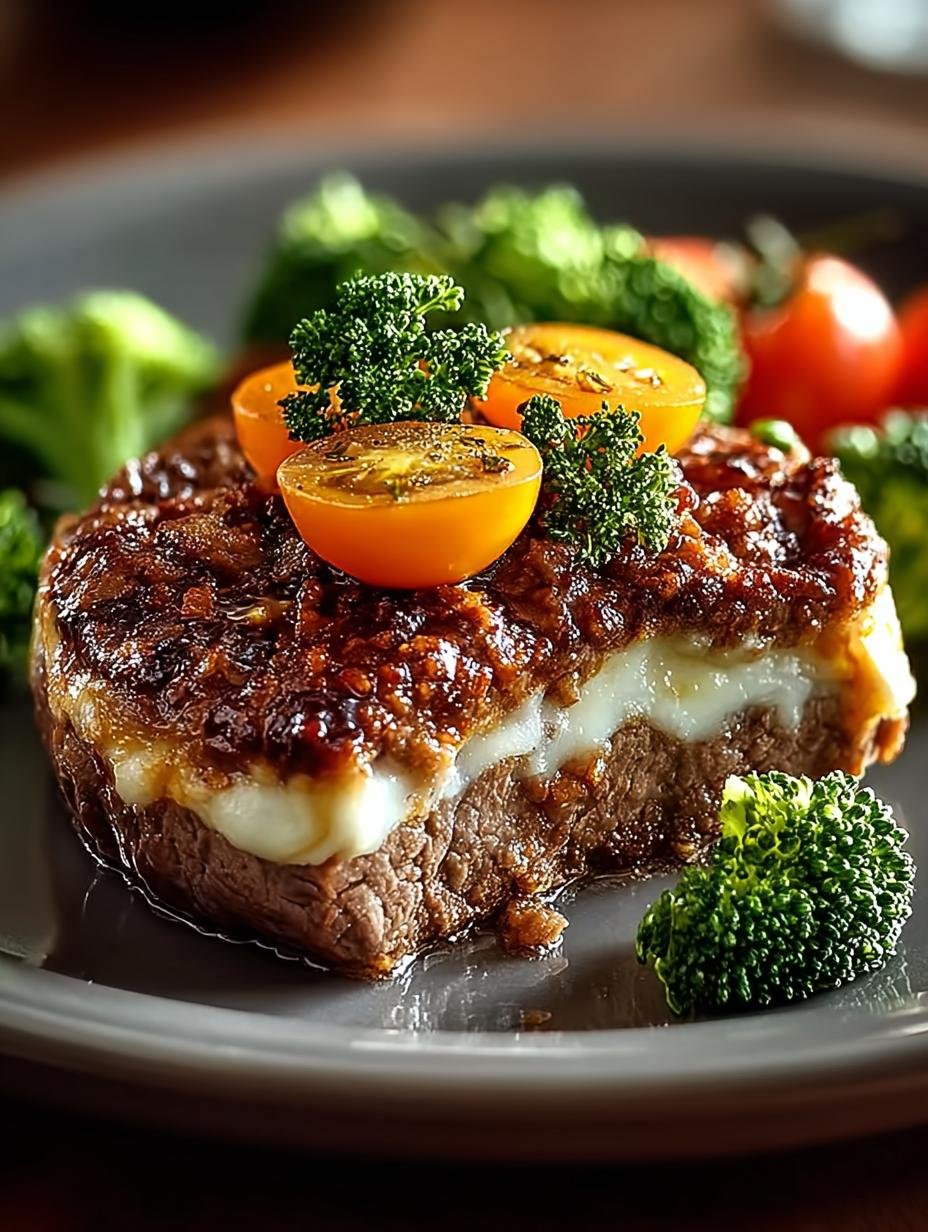 Heerlijke Brokkoli Hackfleisch Auflauf met gesmolten kaas en verse broccoli, klaar om te serveren