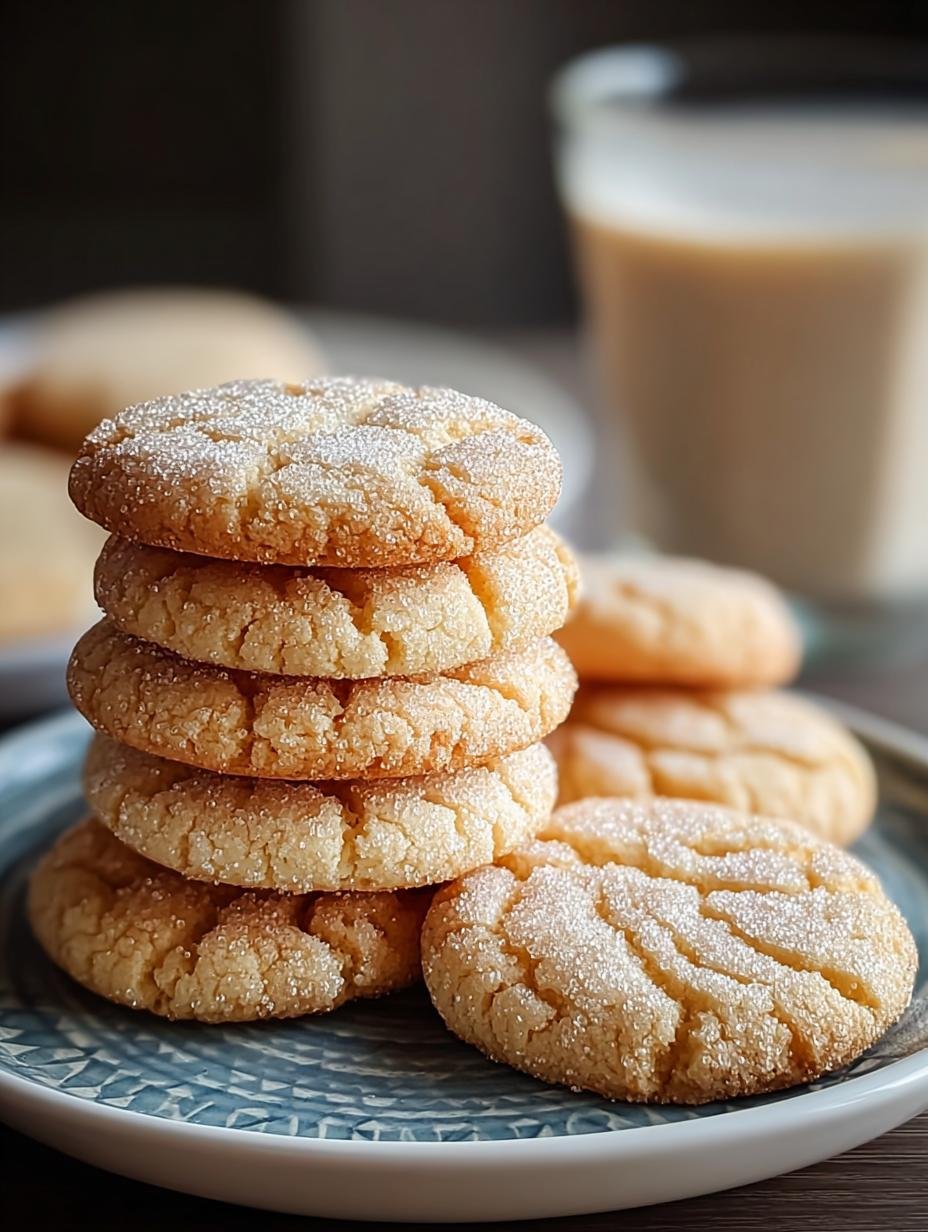 Heerlijke Chewy Sugar Cookies Einfach vers gebakken op een bakplaat, klaar om van te genieten